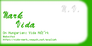 mark vida business card